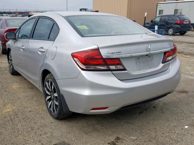 19XFB2F9XFE226004 - 2015 HONDA CIVIC EXL SILVER photo 3