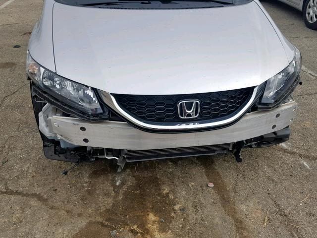 19XFB2F9XFE226004 - 2015 HONDA CIVIC EXL SILVER photo 9