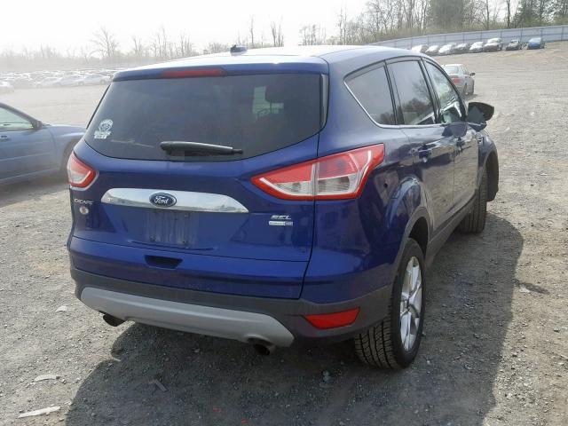 1FMCU9H91DUD93249 - 2013 FORD ESCAPE SEL BLUE photo 4