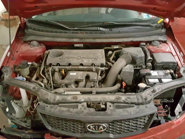 KNAFU6A20A5143050 - 2010 KIA FORTE EX MAROON photo 7