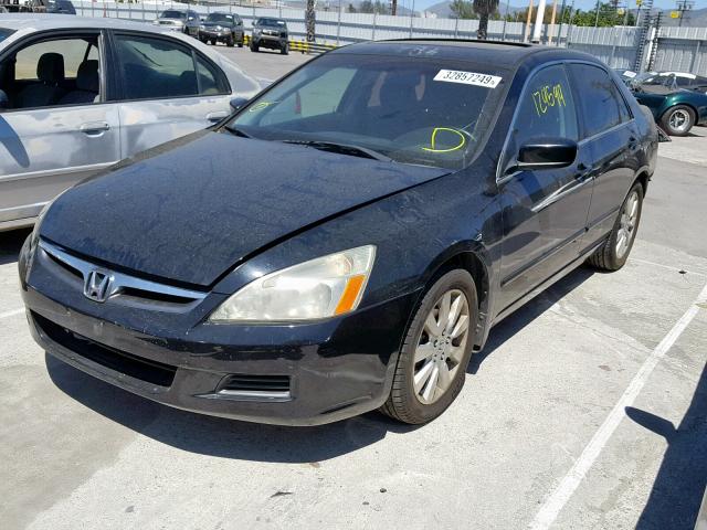 1HGCM66867A008515 - 2007 HONDA ACCORD EX BLACK photo 2