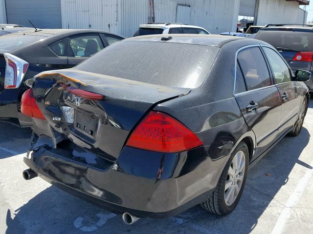 1HGCM66867A008515 - 2007 HONDA ACCORD EX BLACK photo 4