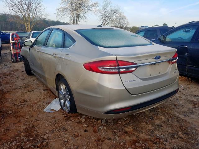 3FA6P0LU4HR381017 - 2017 FORD FUSION SE HYBRID  photo 3