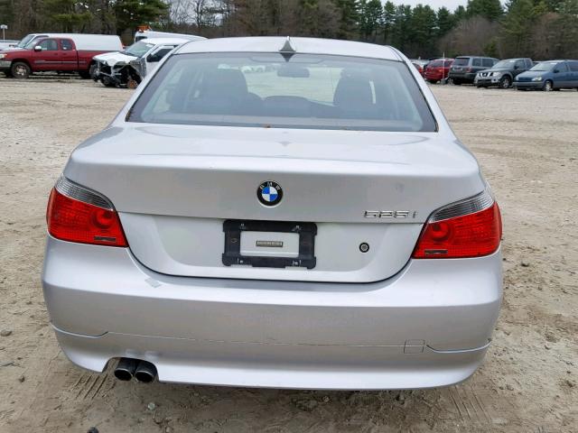 WBANE53527CK92607 - 2007 BMW 525 I SILVER photo 9