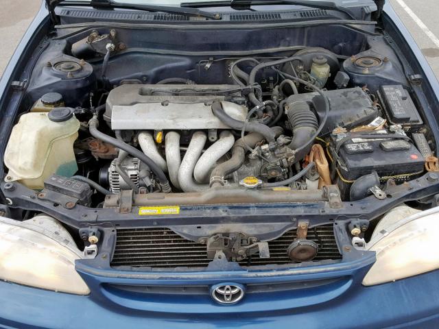 2T1BR12E2WC100807 - 1998 TOYOTA COROLLA VE BLUE photo 7