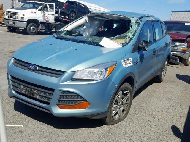 1FMCU0F76DUD55495 - 2013 FORD ESCAPE S GREEN photo 2