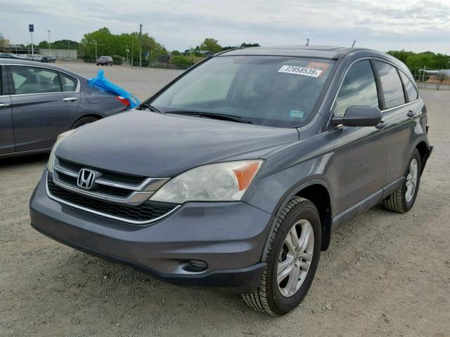 5J6RE3H79AL002447 - 2010 HONDA CR-V EXL GRAY photo 2