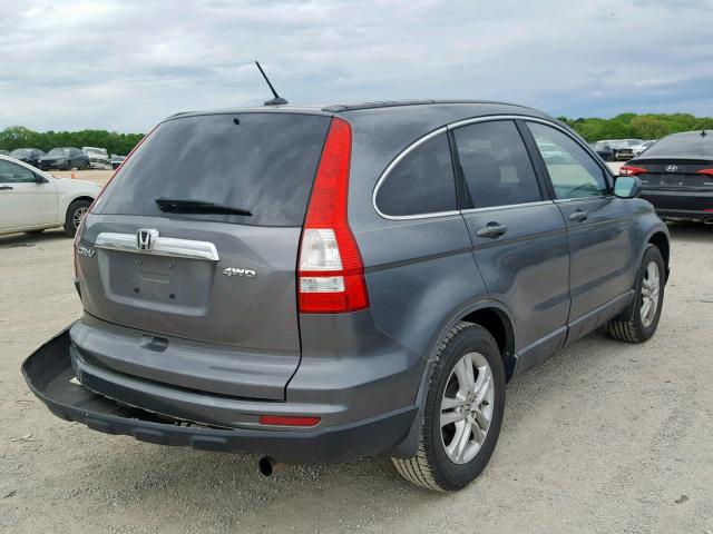 5J6RE3H79AL002447 - 2010 HONDA CR-V EXL GRAY photo 4