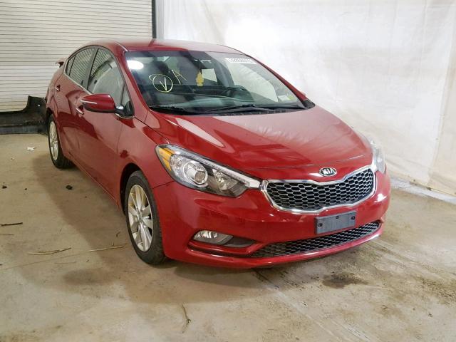 KNAFX4A85F5267547 - 2015 KIA FORTE EX RED photo 1