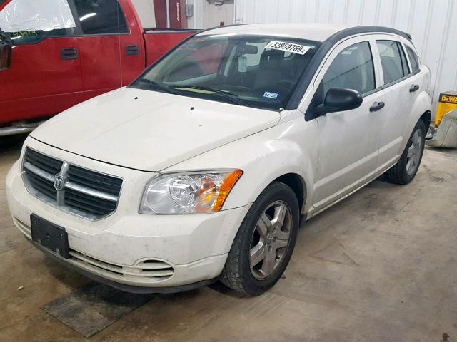 1B3HB48B88D671285 - 2008 DODGE CALIBER SX WHITE photo 2