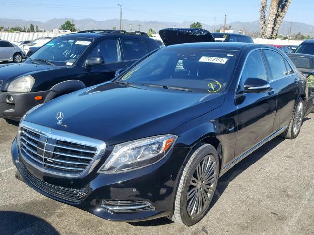 WDDUG6DB4GA261346 - 2016 MERCEDES-BENZ S 550E BLACK photo 2