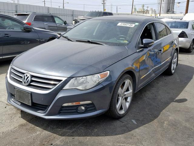 WVWHP7AN2CE513341 - 2012 VOLKSWAGEN CC LUXURY CHARCOAL photo 2
