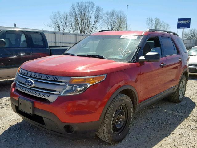 1FMHK8B86BGA34366 - 2011 FORD EXPLORER MAROON photo 2