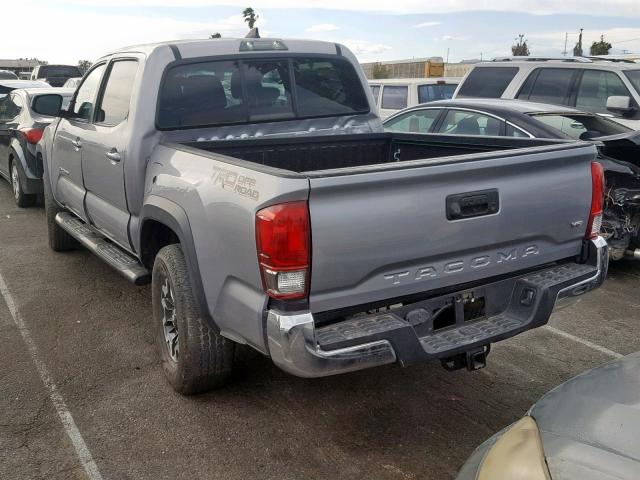 3TMAZ5CN8GM013956 - 2016 TOYOTA TACOMA DOU SILVER photo 3