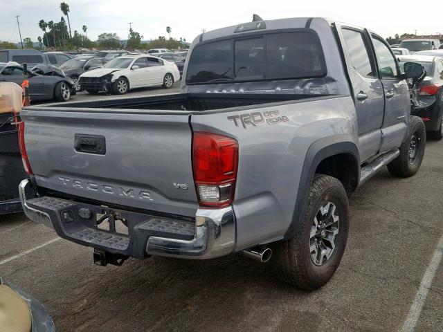 3TMAZ5CN8GM013956 - 2016 TOYOTA TACOMA DOU SILVER photo 4