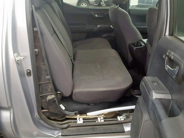 3TMAZ5CN8GM013956 - 2016 TOYOTA TACOMA DOU SILVER photo 6