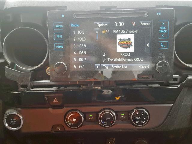 3TMAZ5CN8GM013956 - 2016 TOYOTA TACOMA DOU SILVER photo 9