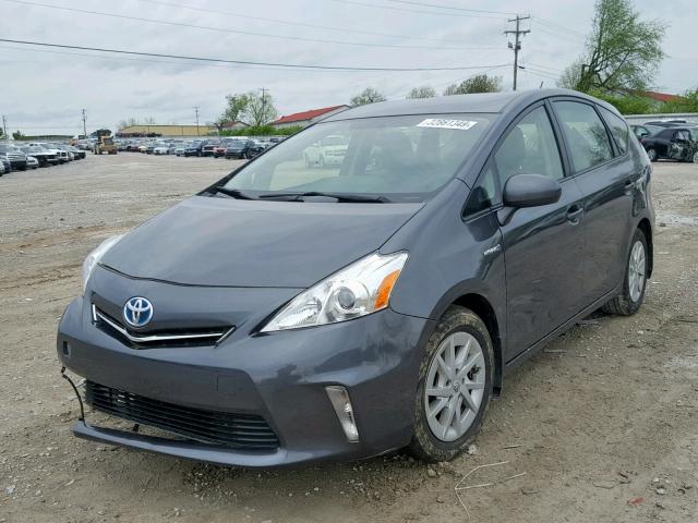 JTDZN3EU1D3288850 - 2013 TOYOTA PRIUS V GRAY photo 2