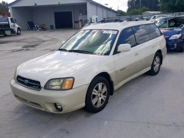 4S3BH815047604851 - 2004 SUBARU LEGACY OUT WHITE photo 2