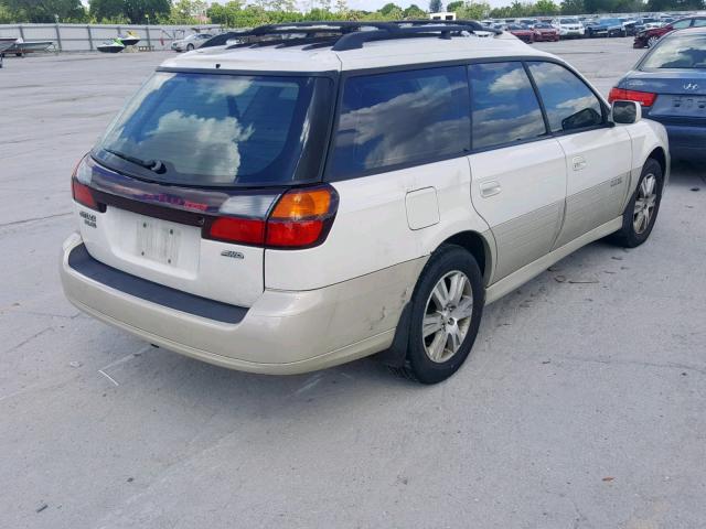 4S3BH815047604851 - 2004 SUBARU LEGACY OUT WHITE photo 4