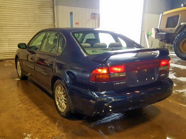 4S3BE625347204861 - 2004 SUBARU LEGACY L S BLUE photo 3