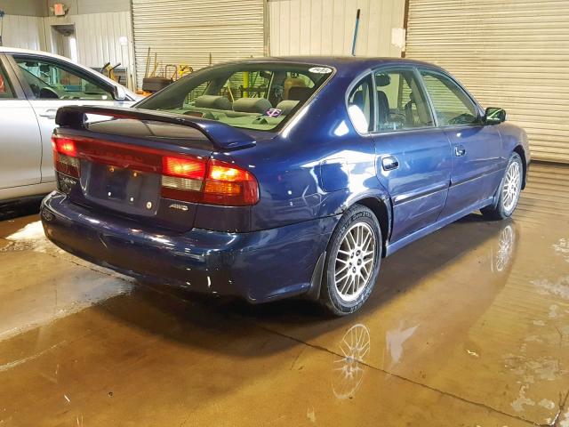 4S3BE625347204861 - 2004 SUBARU LEGACY L S BLUE photo 4