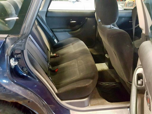 4S3BE625347204861 - 2004 SUBARU LEGACY L S BLUE photo 6