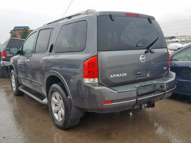 5N1AA0NC8AN608997 - 2010 NISSAN ARMADA SE CHARCOAL photo 3