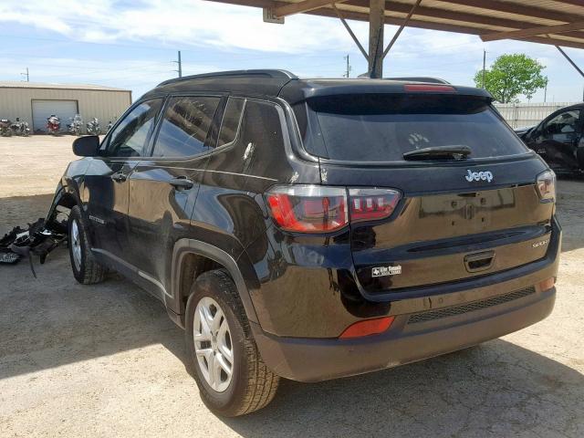 3C4NJCAB1JT102268 - 2018 JEEP COMPASS SP 黑色 照片 3