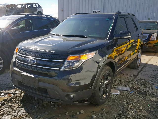 1FMHK8F88BGA58923 - 2011 FORD EXPLORER L BLACK photo 2