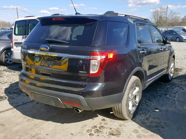 1FMHK8F88BGA58923 - 2011 FORD EXPLORER L BLACK photo 4