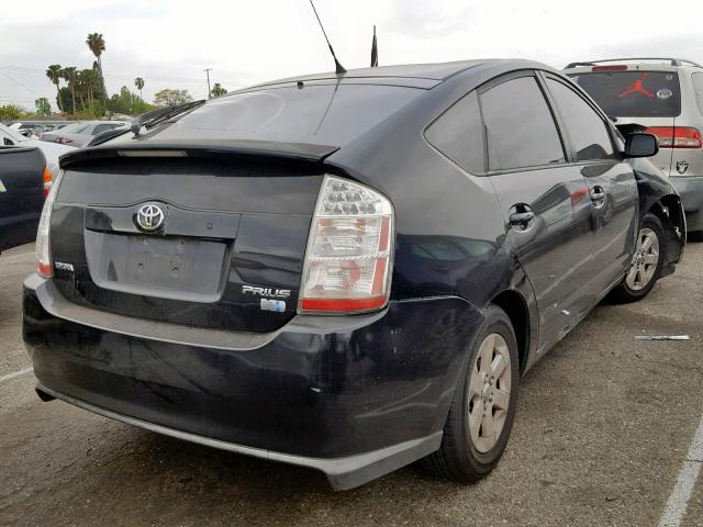 JTDKB20U783373404 - 2008 TOYOTA PRIUS BLACK photo 4