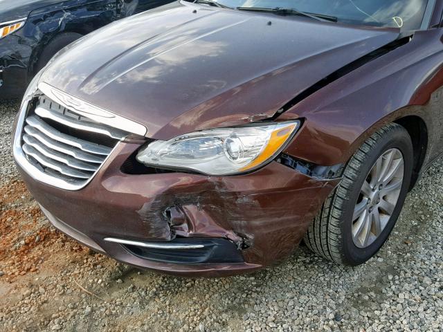 1C3CCBBB8CN169449 - 2012 CHRYSLER 200 TOURIN BROWN photo 9