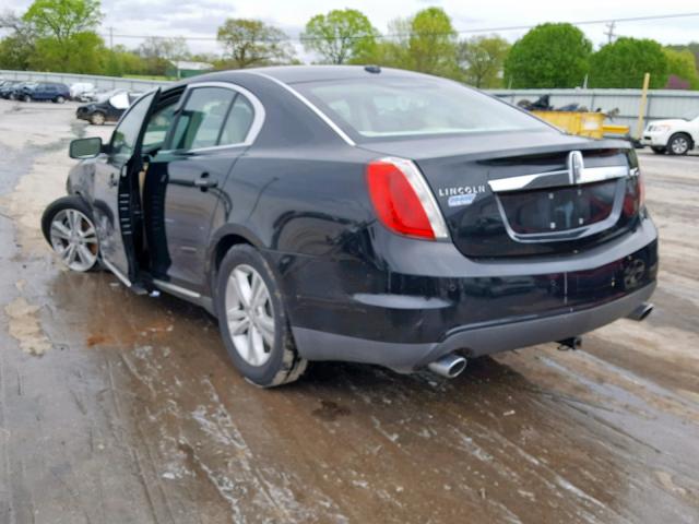 1LNHM93R99G625499 - 2009 LINCOLN MKS BLACK photo 3