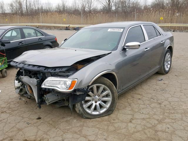 2C3CA6CT1BH592630 - 2011 CHRYSLER 300C GRAY photo 2