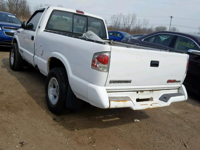 1GTDT14X1TK522750 - 1996 GMC SONOMA WHITE photo 3