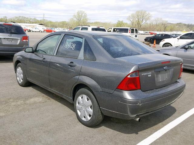 1FAFP34N67W218423 - 2007 FORD FOCUS ZX4 GRAY photo 3