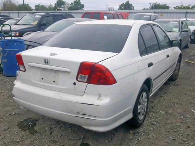 1HGES16374L017438 - 2004 HONDA CIVIC DX V WHITE photo 4