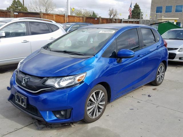 3HGGK5H84FM769964 - 2015 HONDA FIT EX BLUE photo 2