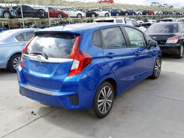 3HGGK5H84FM769964 - 2015 HONDA FIT EX BLUE photo 4