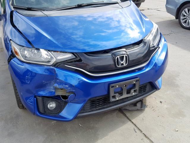 3HGGK5H84FM769964 - 2015 HONDA FIT EX BLUE photo 9