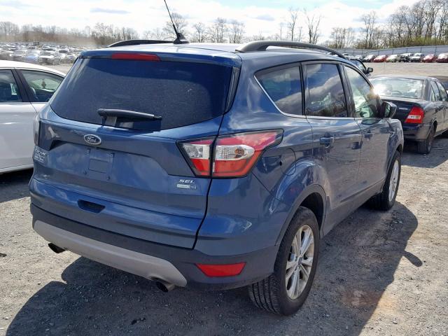 1FMCU9HD9JUC66782 - 2018 FORD ESCAPE SEL BLUE photo 4