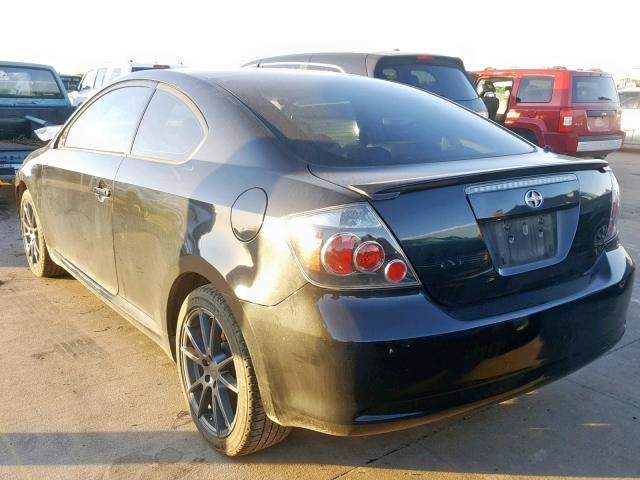 JTKDE3B77A0302586 - 2010 TOYOTA SCION TC BLACK photo 3