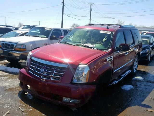 1GYFK33599R100078 - 2009 CADILLAC ESCALADE H RED photo 2