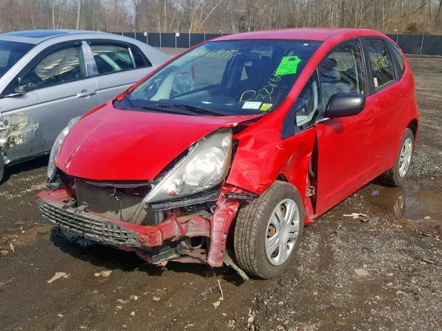 JHMGE8H29AC019844 - 2010 HONDA FIT RED photo 2