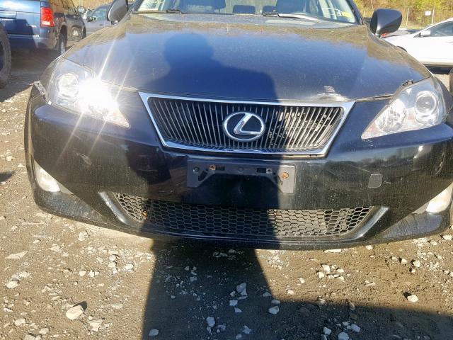 JTHCK262272017777 - 2007 LEXUS IS 250 BLACK photo 7