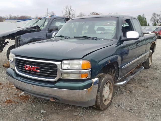 1GTEK19V51E251024 - 2001 GMC NEW SIERRA GREEN photo 2