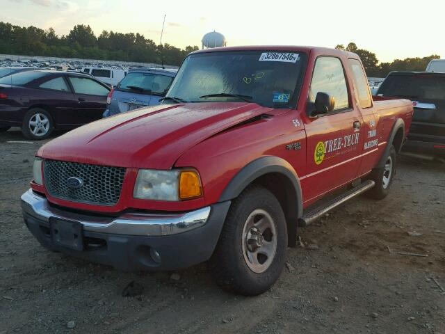 1FTZR15E61TA18879 - 2001 FORD RANGER RED photo 2