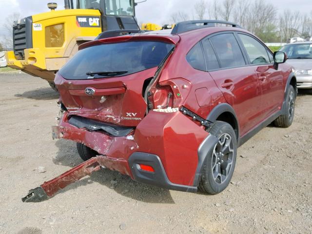 JF2GPAGC3D2896404 - 2013 SUBARU XV CROSSTR RED photo 4