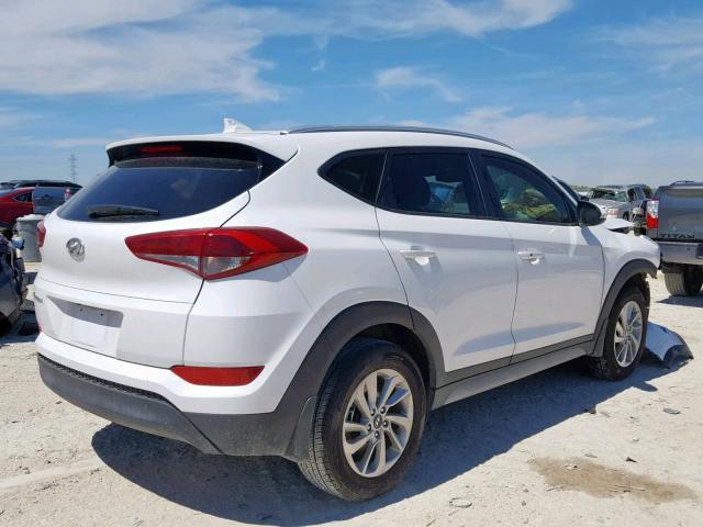 KM8J33A4XJU821210 - 2018 HYUNDAI TUCSON SEL WHITE photo 4